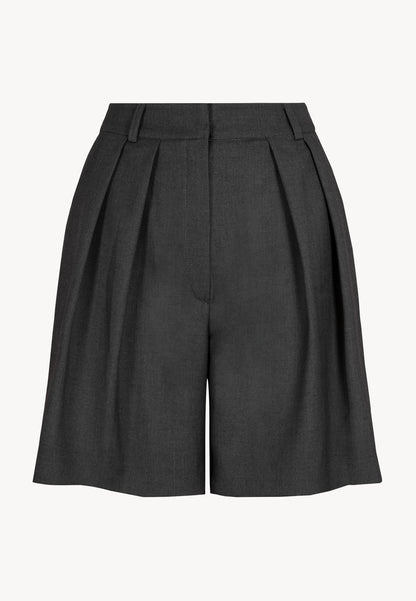 Wide-leg shorts made of suiting fabric SANANA grey