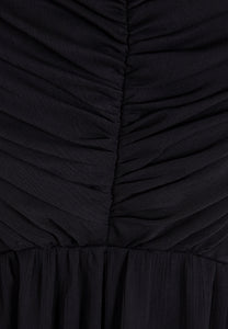 Maxi dress with a V-neckline and side cutouts VENEZIA black