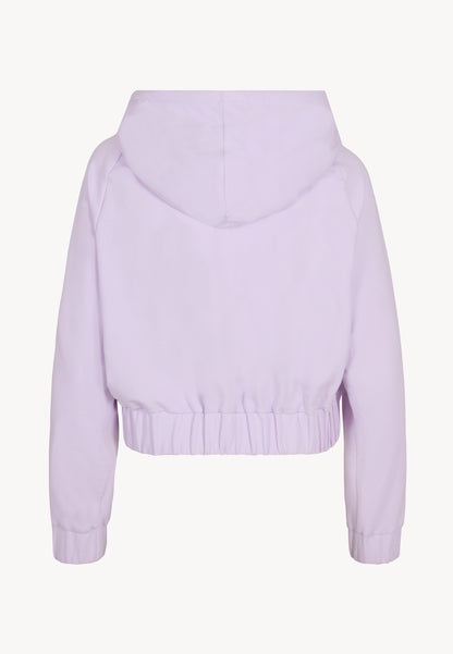 Zip-up hoodie with adjustable drawstrings CIANA purple
