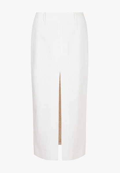 Maxi skirt with a slit at the front AKABA cream