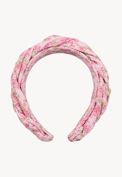 Hairband with original floral intertwine print NESSA