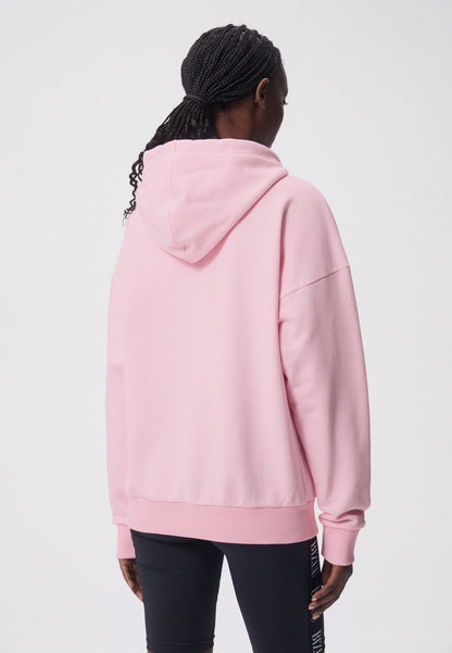 Oversized hoodie with print MOMMY pink