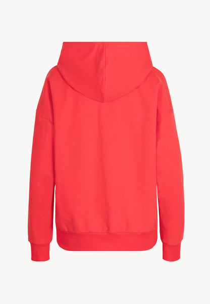 Oversize hoodie with kangaroo pocket LINDSAY red