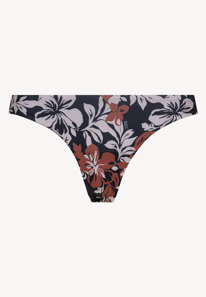 Floral bikini bottoms with low rise, DIVI in black