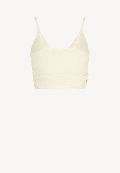 A women's muslin top with straps TARI cream