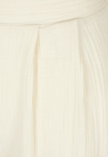 Wide-leg pants made of muslin SALI cream