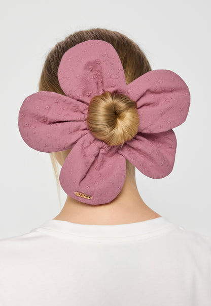 Hair band with delicate floral embroidery ROSALII