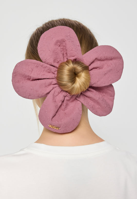 Hair band with delicate floral embroidery ROSALII