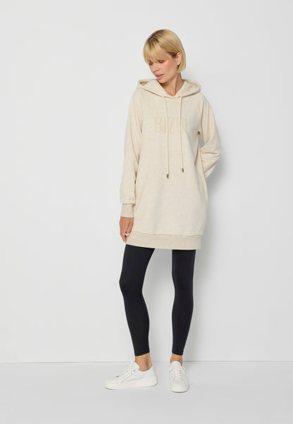 Hoodie with pocket ELEA beige