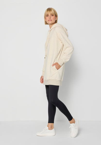 Hoodie with pocket ELEA beige