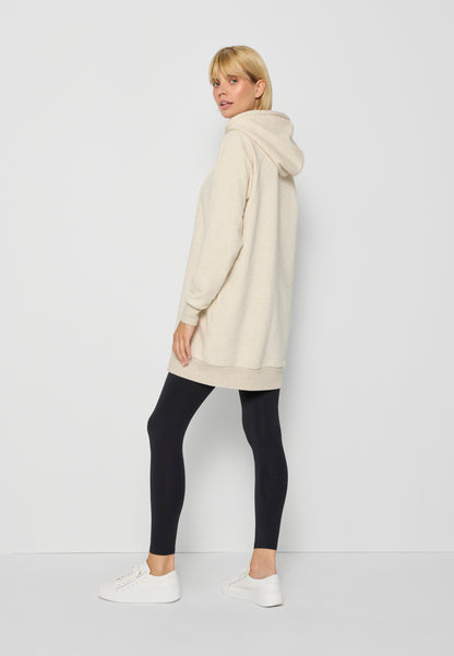 Hoodie with pocket ELEA beige