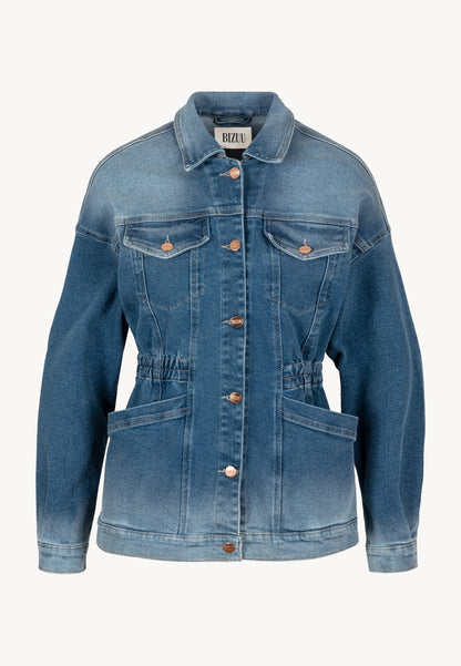 Denim jacket with original washed out effect BIKLY