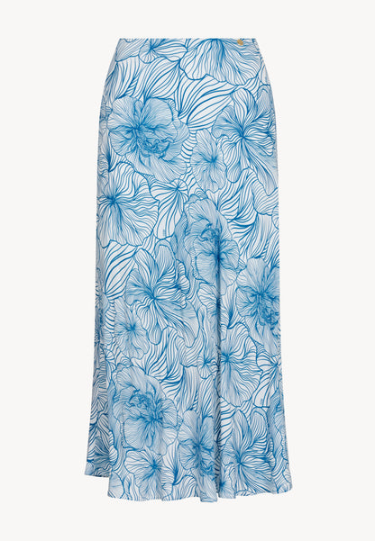 Midi skirt with original print MOLLENA