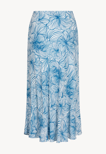 Midi skirt with original print MOLLENA