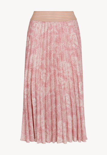 Pleated floral midi skirt AMINA