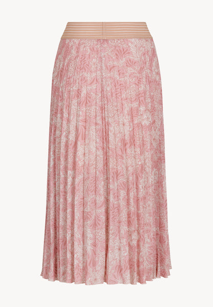 Pleated floral midi skirt AMINA