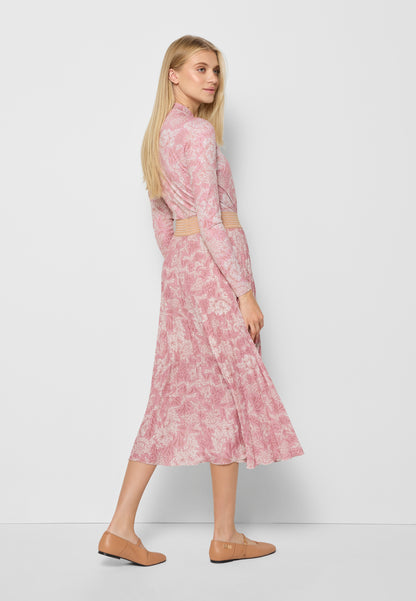 Pleated floral midi skirt AMINA