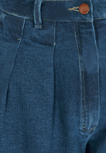 Wide-leg jeans with washed out effect BANOS