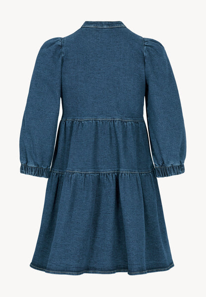 Mini denim dress with pockets DANIELLE blue