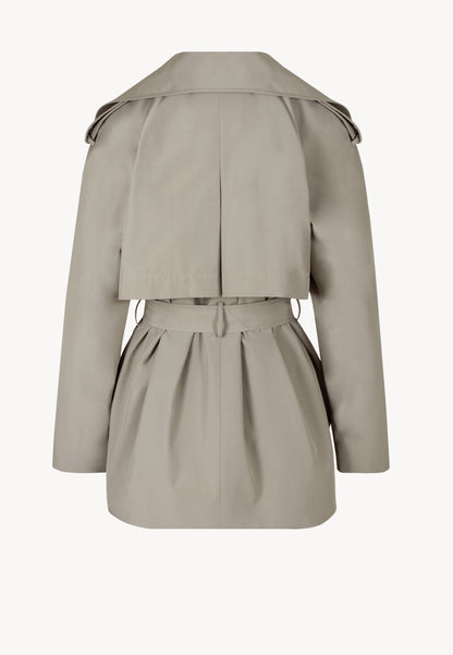 Short double-breasted trench coat RACHY beige