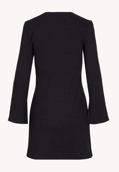 Mini dress with shoulder pads ANYIA in black