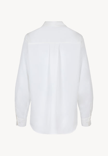 Women's blouse with shoulder pads GRUNEA in white