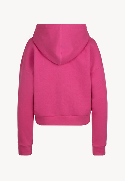 Hoodie with printed logo SAYDIN in pink