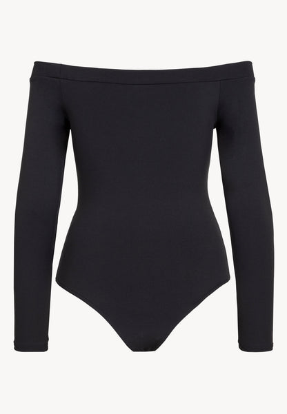 Women's long sleeve bodysuit BETTINA in black