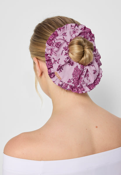 Hair tie with floral print ROSA