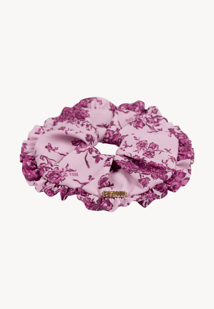 Hair tie with floral print ROSA