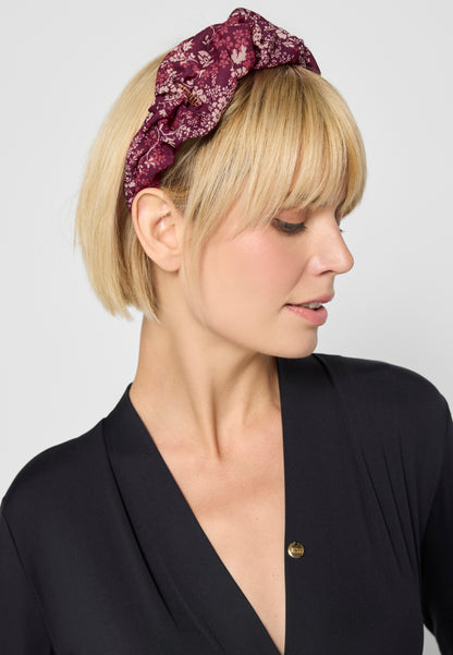 Headband in floral print ELEONOR