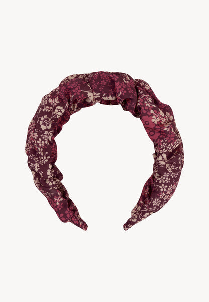 Headband in floral print ELEONOR