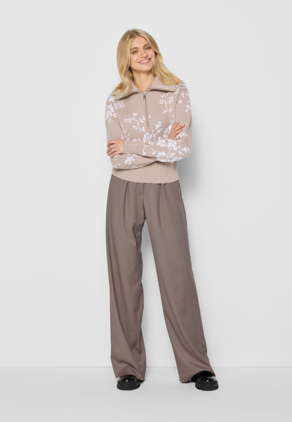 Suit trousers with belt and loops AROW in beige