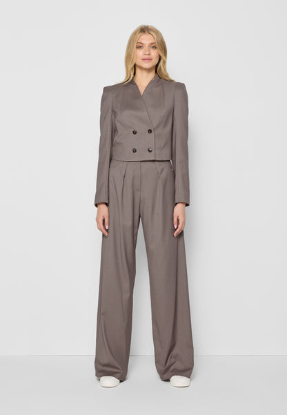 Suit trousers with belt and loops AROW in beige