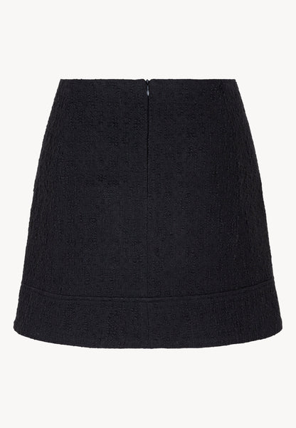 Mini skirt with decorative buttons LESSA in black