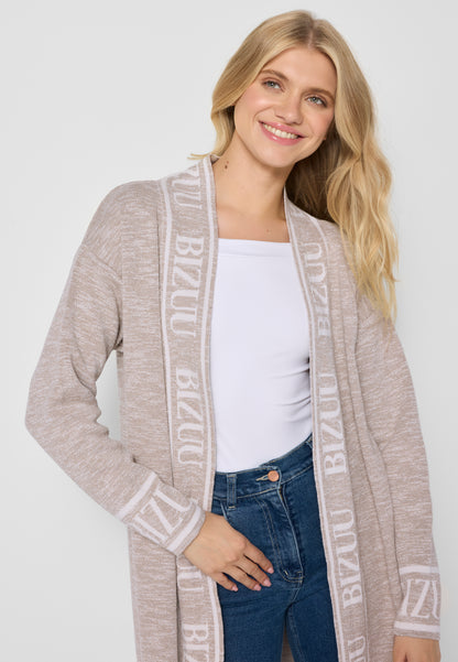 Women's cotton cardigan CALTON in beige