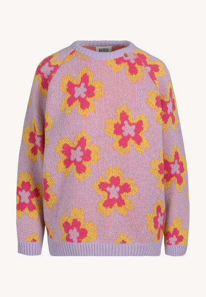 Floral sweater pullover DOOM in purple