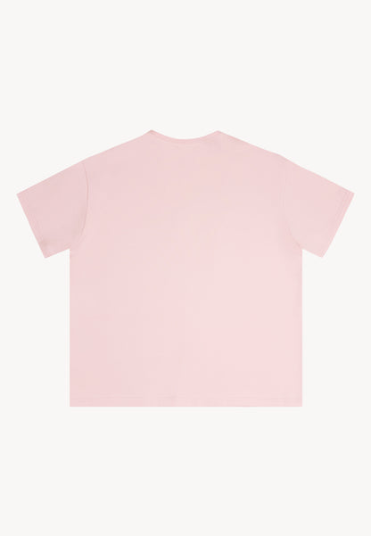 Women's T-shirt with logo and floral print RIFA in pink