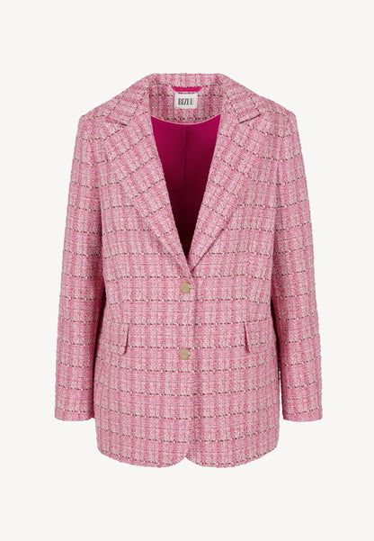 Oversized single-breasted blazer NIDYALA in pink