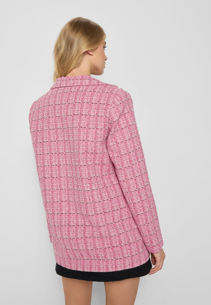 Oversized single-breasted blazer NIDYALA in pink