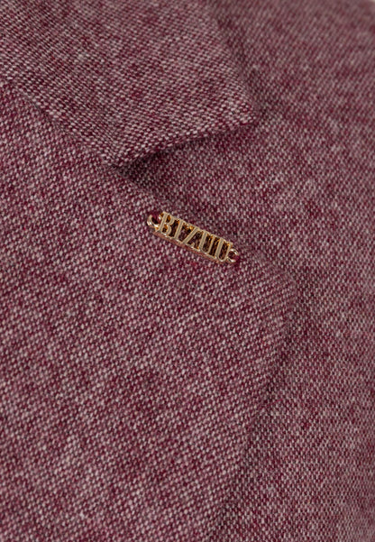 Tailored single-breasted NEVETTA burgundy blazer