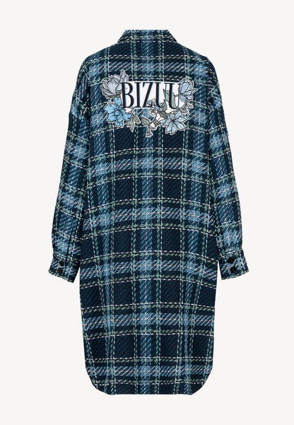 Oversized women's coat SISA in blue