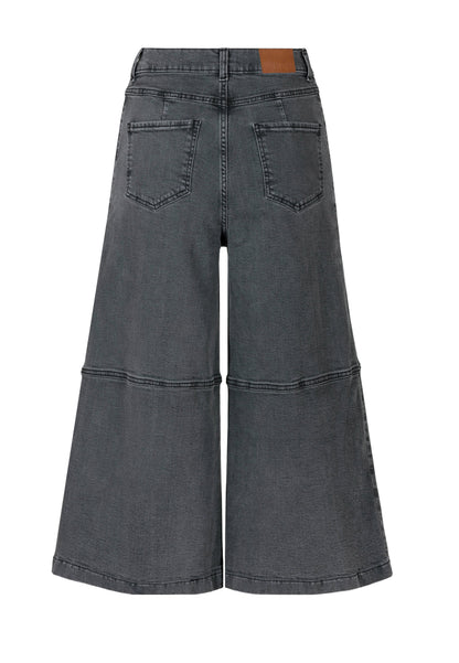 Culotte-style denim pants DOZAMI in grey