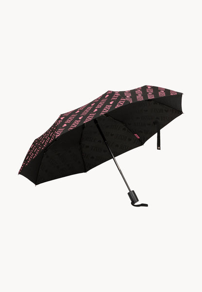 Umbrella with a custom print featuring the logo LONDYN black