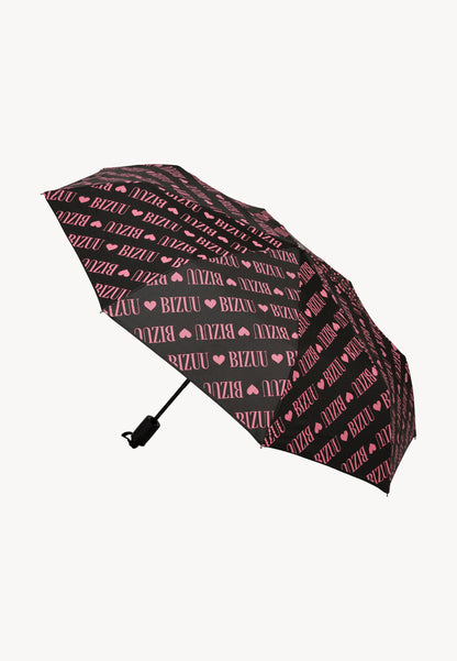 Umbrella with a custom print featuring the logo LONDYN black