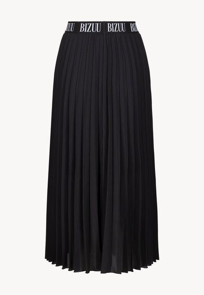 Pleated skirt with logo on the waistband LIO black