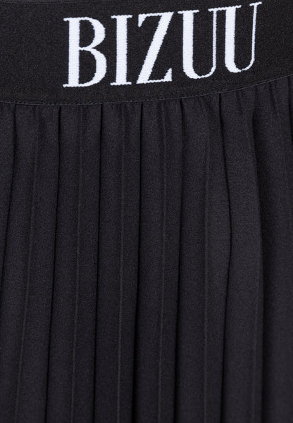 Pleated skirt with logo on the waistband LIO black