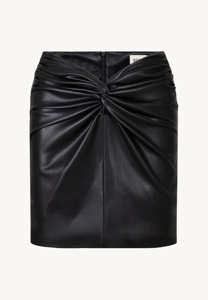 Mini eco leather skirt FURILLA black