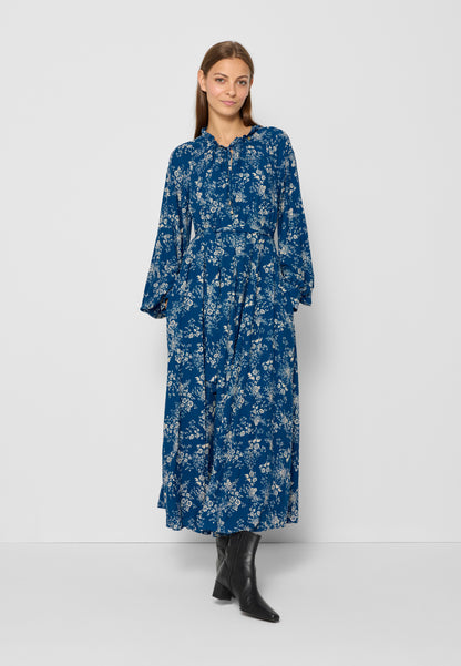 Maxi flower dress ABITTA in blue