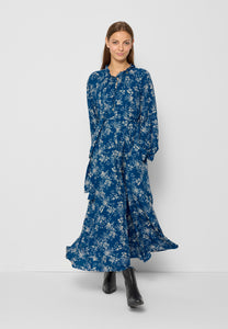 Maxi flower dress ABITTA in blue